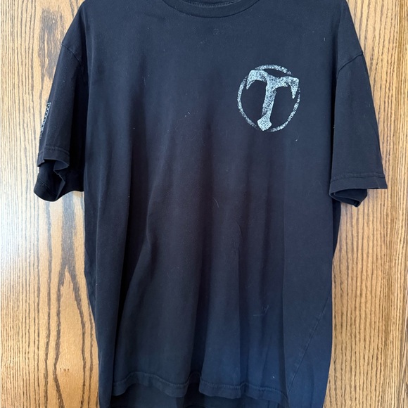 Men's Black T-Shirt with Logo - Picture 1 of 5